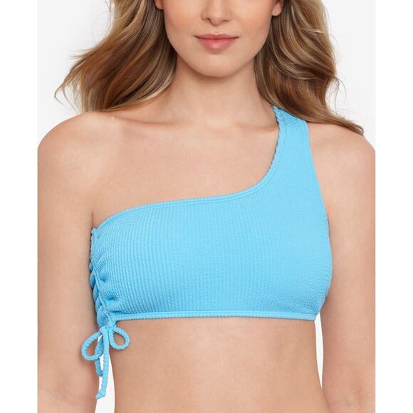 Salt + Cove Other - Salt + Cove Juniors' Sandy Ribbed One-Shoulder Bikini Top Size L